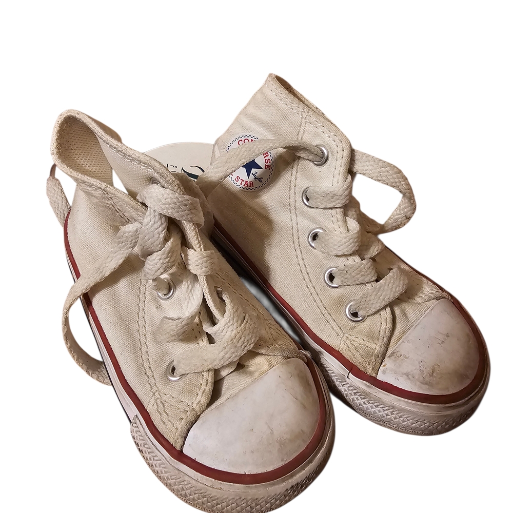 Converse Kids High-Top Sneakers - Cream